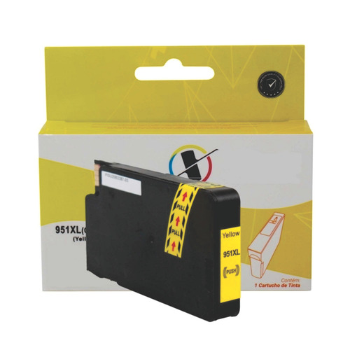 Cartucho De Tinta Amarelo Compatível Hp 951xl 8100 8600 8620