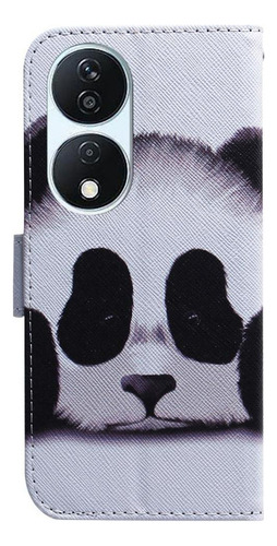 Funda Abatible For Honor X7b Pu Cartera De Cuero Pintado