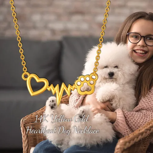 Paw heartbeat necklace deals