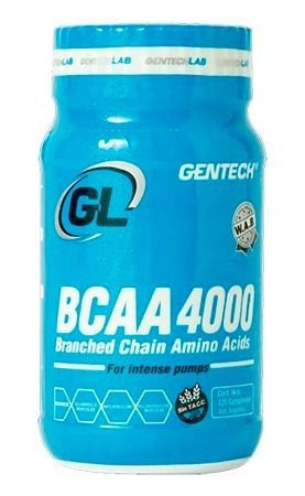 Aminoacidos Bcca 4000 Por 120 Comprimidos Gentech