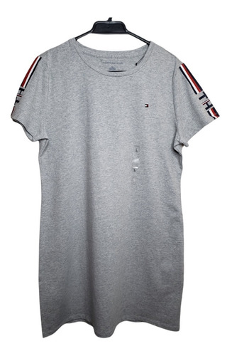 Tommy Hilfiger Polera Vestido Deportivo Gris