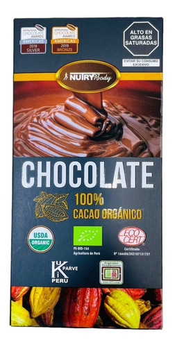 Chocolate 100% Cacao Orgánico