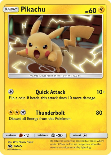 Pikachu Promo Holo Pokémon Tcg Carta Original Español 