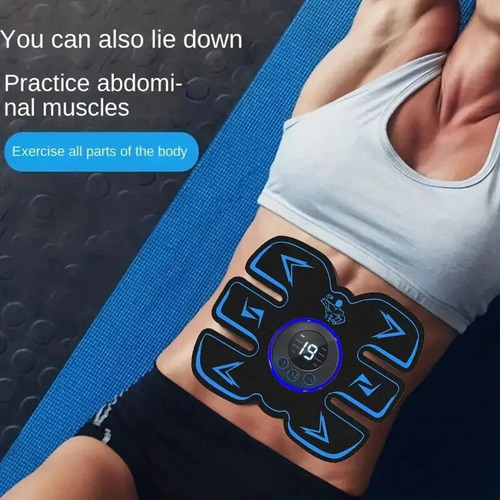 Estimulador Muscular Recarregavel Choque Abdominal + Display