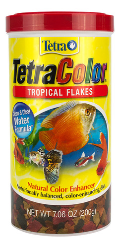Alimento Tetracolor Tropical Flakes 200g Neon Gurami Guppy