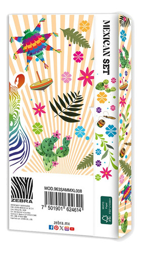 Kit De Escritura: Mexican Sets Artesanías Zebra.