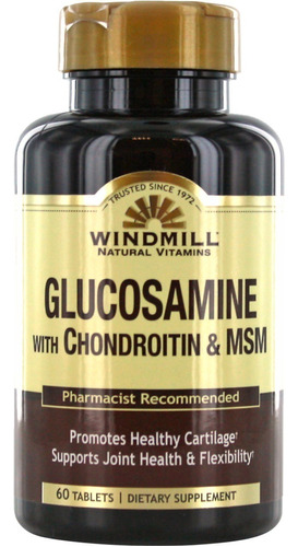 Glucosamina Condroitina Msm Ácido Hialuronico 60tabletas Sabor Sin Sabor