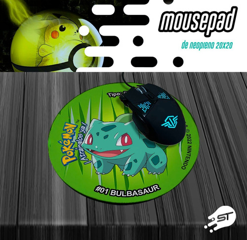 Mousepad Alusivos A Tazos De Pokemon Set M-019-17