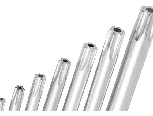Imagem 5 de 5 de Chave Torx T10 A T40 C/ 7 Peças Aço Cromo Vanádio - Eda 8qg