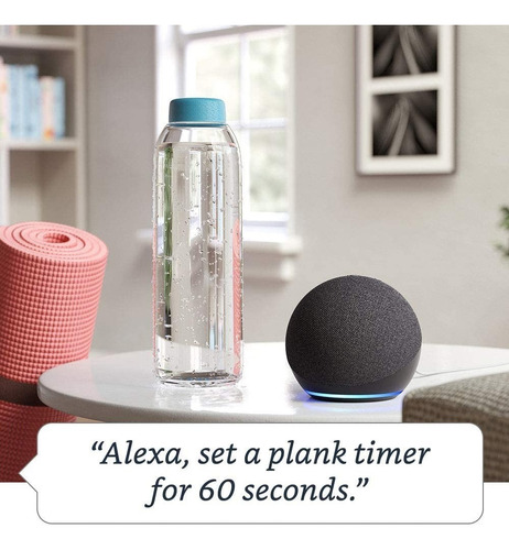 Amazon Echo Dot 4th Gen con asistente virtual Alexa charcoal 110V/240V