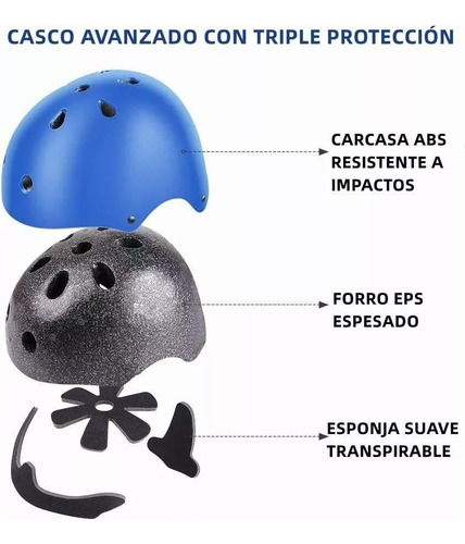 Juego De Casco De Bicicleta Para Niños, Rodilleras, Coderas