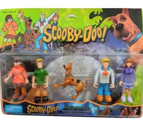 Muñecos Articulados Scooby Doo Blister X 5 Personajes