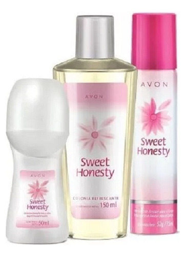 Oferta X 3 Sweet Honesty Avon Colonia+ Rollon + Deo Oferta