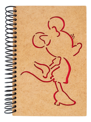 Agenda Dia Por Hoja 2024 Pasta Madera Personal Minnie A5 D8