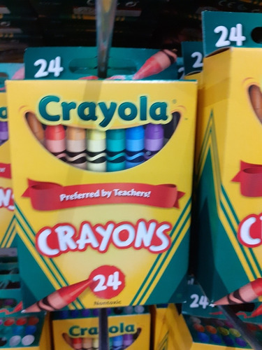 Creyones De Cera Crayola 24 Colores Escolar Caja  