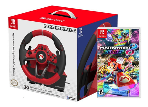 Imagen 1 de 1 de Volante Nintendo Switch Mario Kart Pro Deluxe + Mario Kart