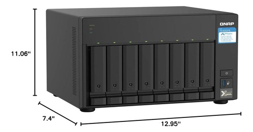 Qnap Ts-832px-4g Servidor Nas De 8 Bahías Con 10gbe Sfp Y 2.