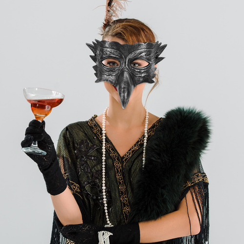 Media Máscara De Halloween, Máscara De Fiesta, Media Máscara