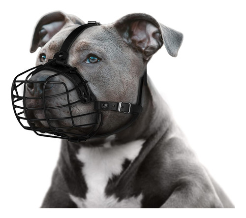 Máscara De Metal Pitbull Dog Bozal Amstaff Secure Wire Ba