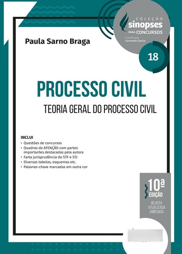 Sinopses Para Concursos - V.18 - Processo Civil - Teoria 