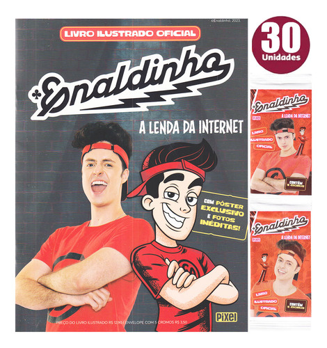 Figurinhas Enaldinho Youtuber Influencer Kit Álbum + 150fg  