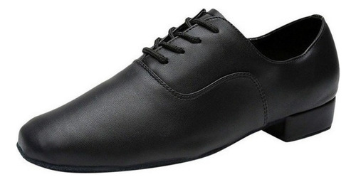 Zapatos De Baile De Cuero Negro Con Estilo Para Hombre Con