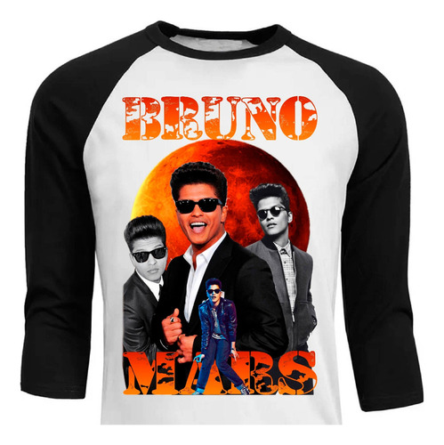 Bruno Mars - Cantante - Raglan - Polera