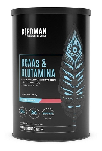 Birdman Bcaa + Glutamina +  Electrolitos 405gr 30 Porciones 