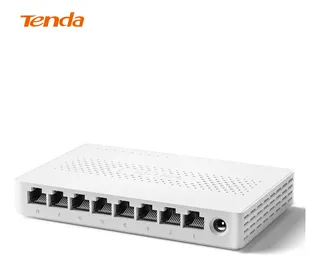 Switch Tenda SM108 8 Portas 2.5G Multi Gigabit Ethernet RJ45 Não Gerenciado Plug and Play Rede 10/100/1000/2500 Mbps para NAS Computador Roteador
