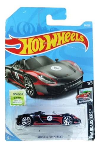 Hotwheels Porsche 918 Syperder Negro