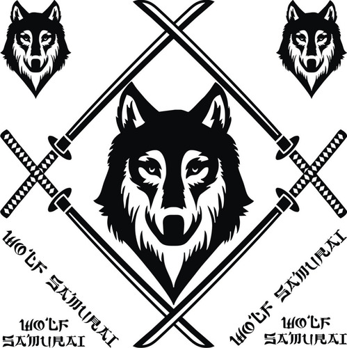 Calcos Lobo Wolf Samurai 01 Capot + Regalo !! Graficastuning 00070