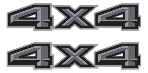 Calcomanias Car Decal 4x4 P/ Pick Up 2 Pzas Impresas