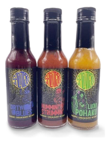 The Splintered Sauce Hot Sauce Trio  Carolina Reaper Paquet