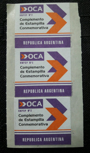 3 Complemento De Estampilla Conmemorativa De Correo Oca