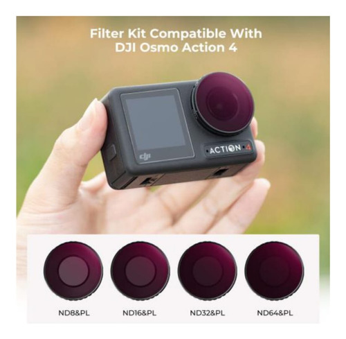 Filtro Nd8/cpl Nd16/cpl Nd32/cpl Nd64/cpl Para Osmo Action 4