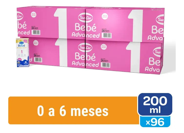 Sancor Bebe Advanced Formula Etapa 1 Brick 96 Un X 200 Ml