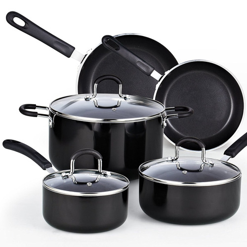 Set De Ollas 8 Piezas Cook N Home Anti-adherente Calibre