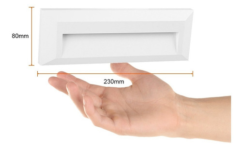Imagen 5 de 7 de Lámpara Para Muro Exterior Blanco, 1.5 W, Luz Neutra