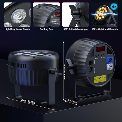 180w Led Par Luz Escenario Dj Profesional Efecto Rgbw Dmx