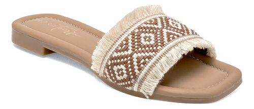 Sandalias Dama Mora Tierra Latte Camel 125-463