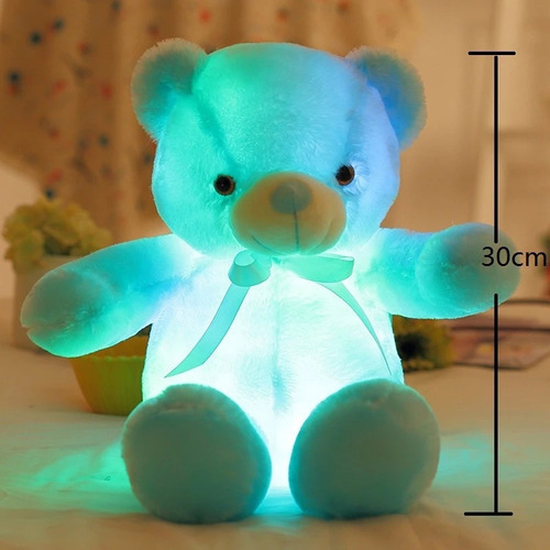 Oso De Peluche Led Colorido Y Luminoso, Regalo De Cumpleaños