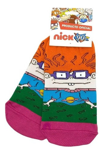 Medias Soquete Rugrats Oficial Nickelodeon Aventuras 90s