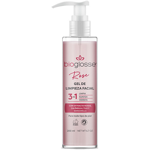 Bioglosse Gel De Limpieza Facial 3 En 1