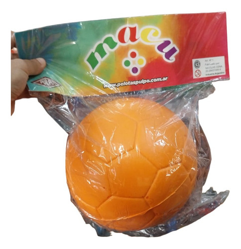 Pelota Futbol Macu Goma Espuma 18 Cm