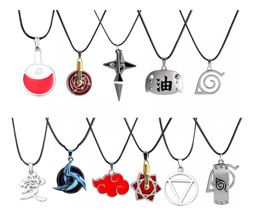 Collar Naruto Shippuden Anime Cosplay Kawaii Collares Mixtos