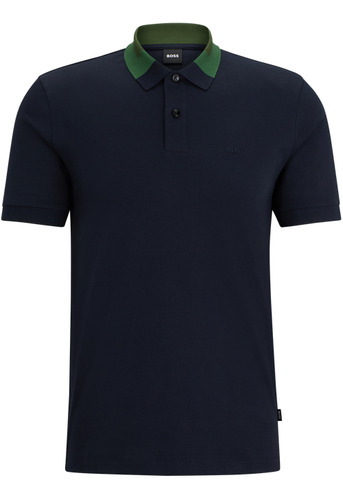 Polo Boss Para Hombre De Algodón Interlock Corte Slim Fit