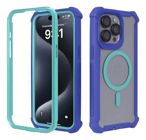 Funda Para iPhone Uso Rudo Defender 2 En 1 Con Magsafe