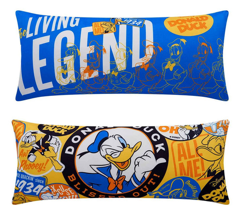 Almohada Súper Jumbo Donald Legend - Providencia Color Azul/amarillo