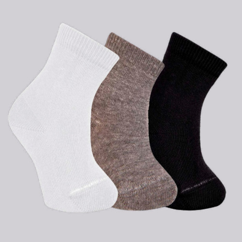 Kit Com 3 Pares De Meia Bebê Antiderrapante Trifil