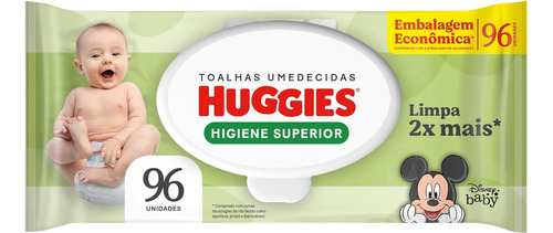 Toalhas Umedecidas Huggies 96 Unidades Embalagem Econômica